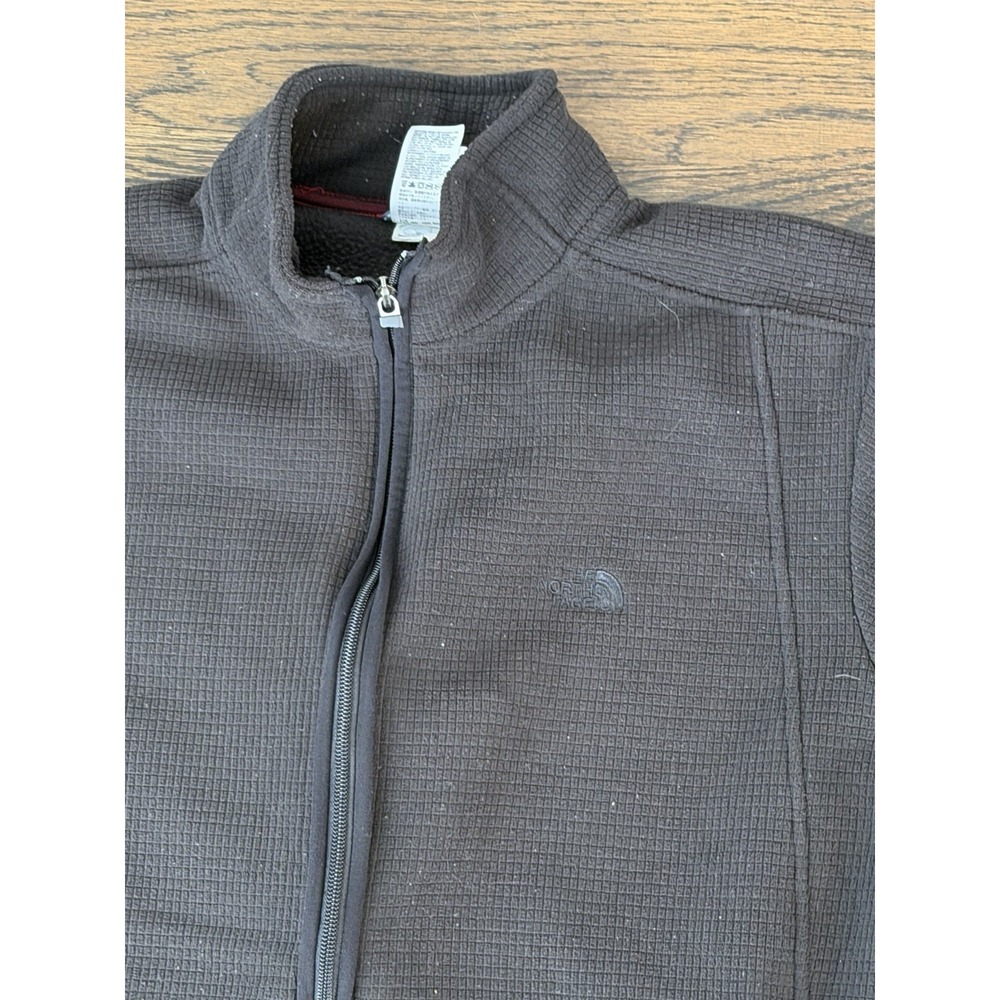 The North Face full-zip Waffle Fleece soft shell jacket Coat Thick Medium Men